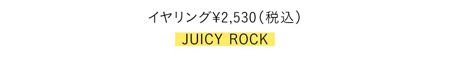 イヤリング￥2,530(税込)／JUICY ROCK