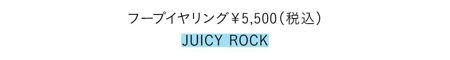 フープイヤリング￥5,500／JUICY ROCK