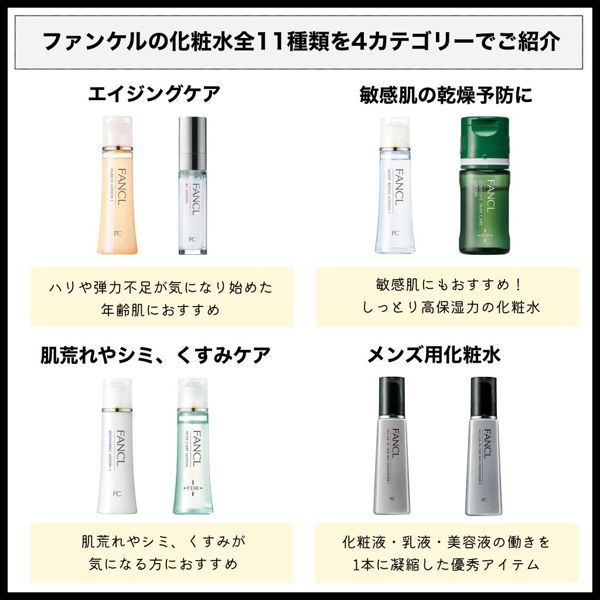 ファンケルの化粧水おすすめアイテムを徹底レビュー【全種レポ】の画像