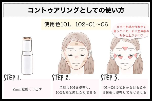 使用色:101、102 + 0.1〜0.7