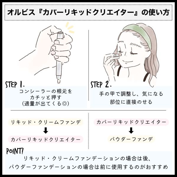 オルビスのおすすめコンシーラーを徹底レビュー【全種レポ】の画像