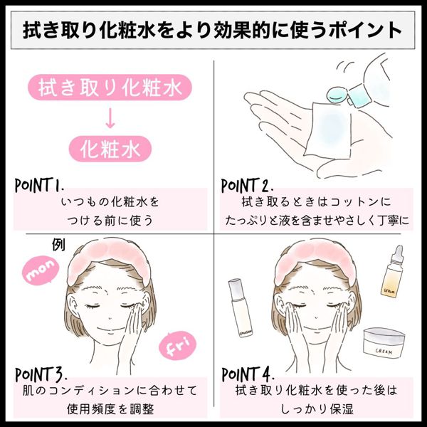 拭き取り化粧水おすすめ人気20選を徹底レビュー!の画像