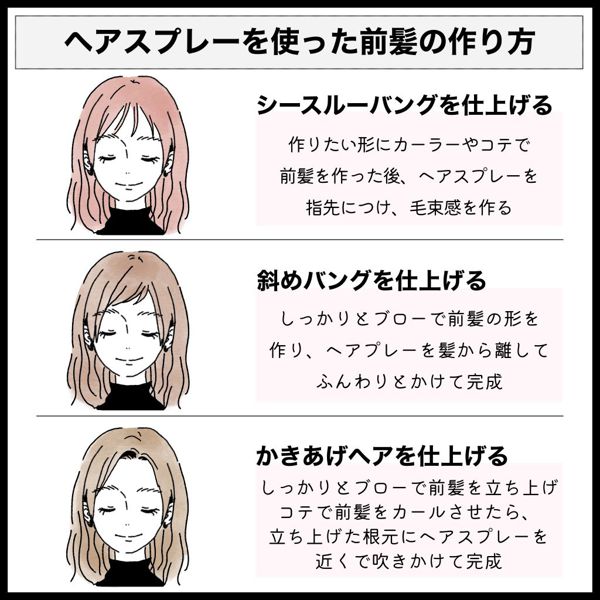 ヘアスプレーの使い方を徹底レビュー!おすすめアイテムもご紹介の画像