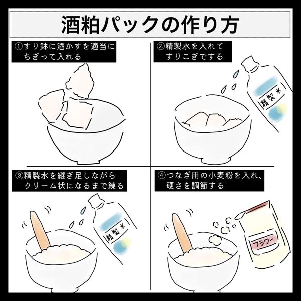 酒粕パックの効果 作り方 使い方 口コミなどを徹底解説 おすすめアイテムも厳選 医療監修 Noin ノイン