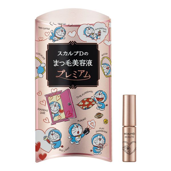 スカルプDまつ毛美容液ドラえもんデザイン購入でドラえもんポーチ&まつ毛スケールプレゼント!の画像