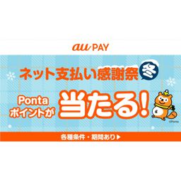 抽選で最大10,000Pontaポイントが当たる！au PAYのお得なキャンペーン実施中！の画像