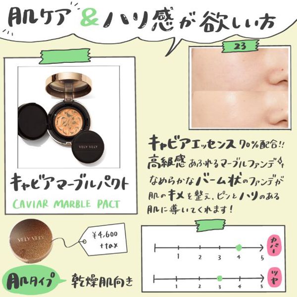 VELY VELY(ブリーブリー) クッションファンデ4種類を徹底比較!カラーや使用感などをレビュー♡ 【口コミ付】の画像