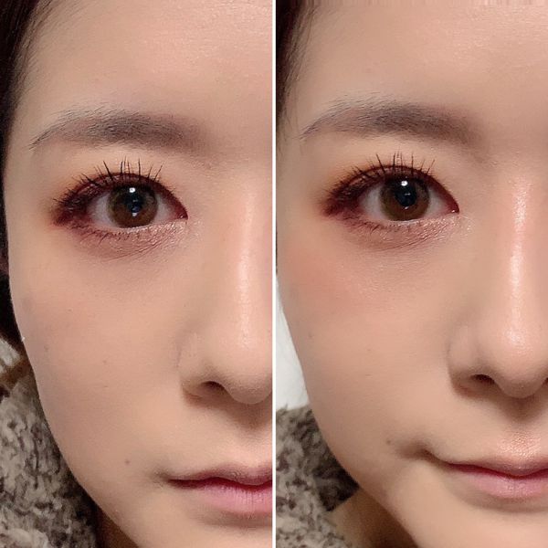左:仕上がり前、右:仕上がり後